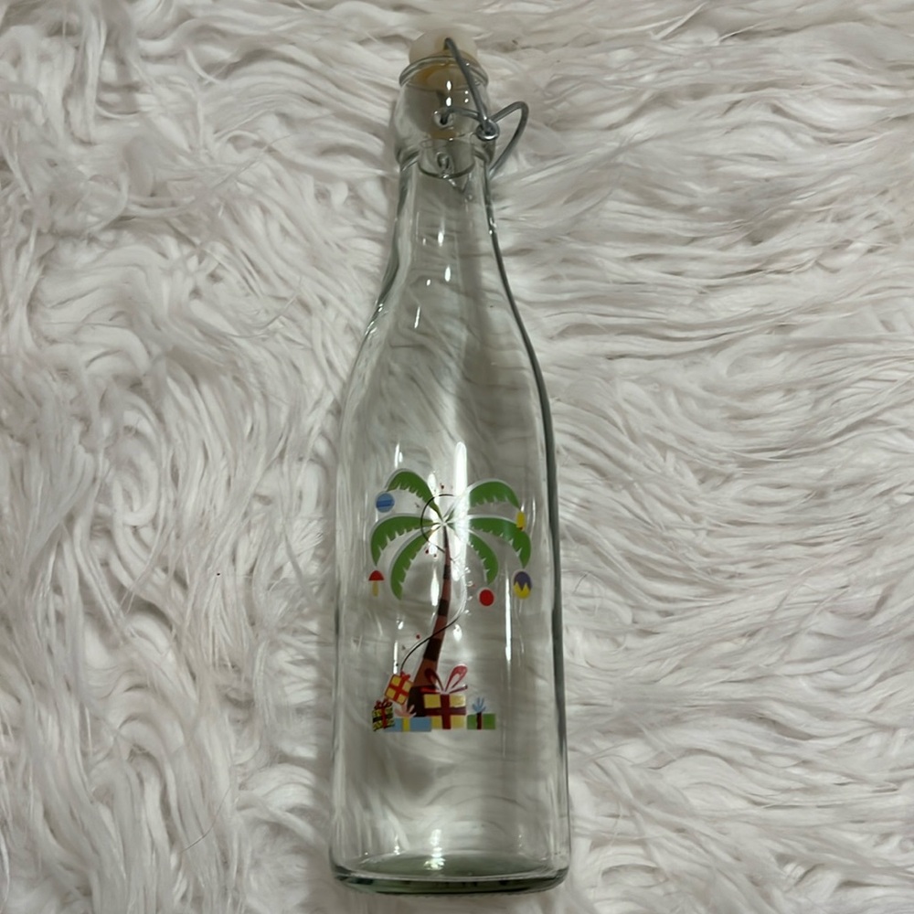 Flip Top Glass Bottle